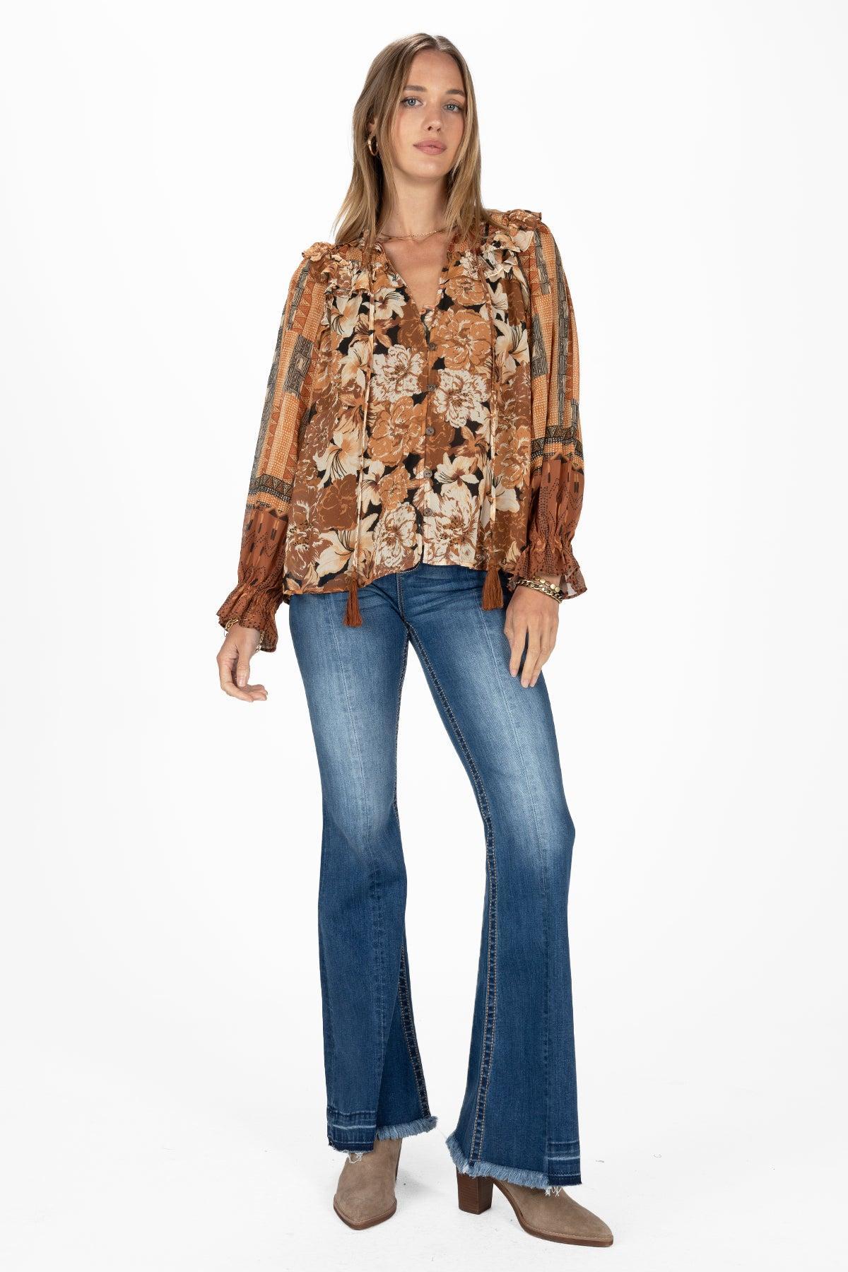 Fall Leaves Blouse Product Image