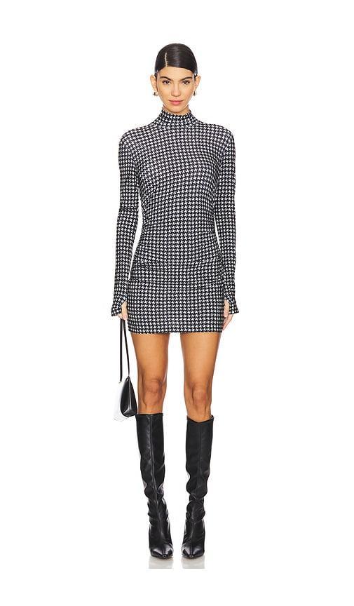 Long Sleeve Turtleneck Pickleball Dress Norma Kamali Product Image