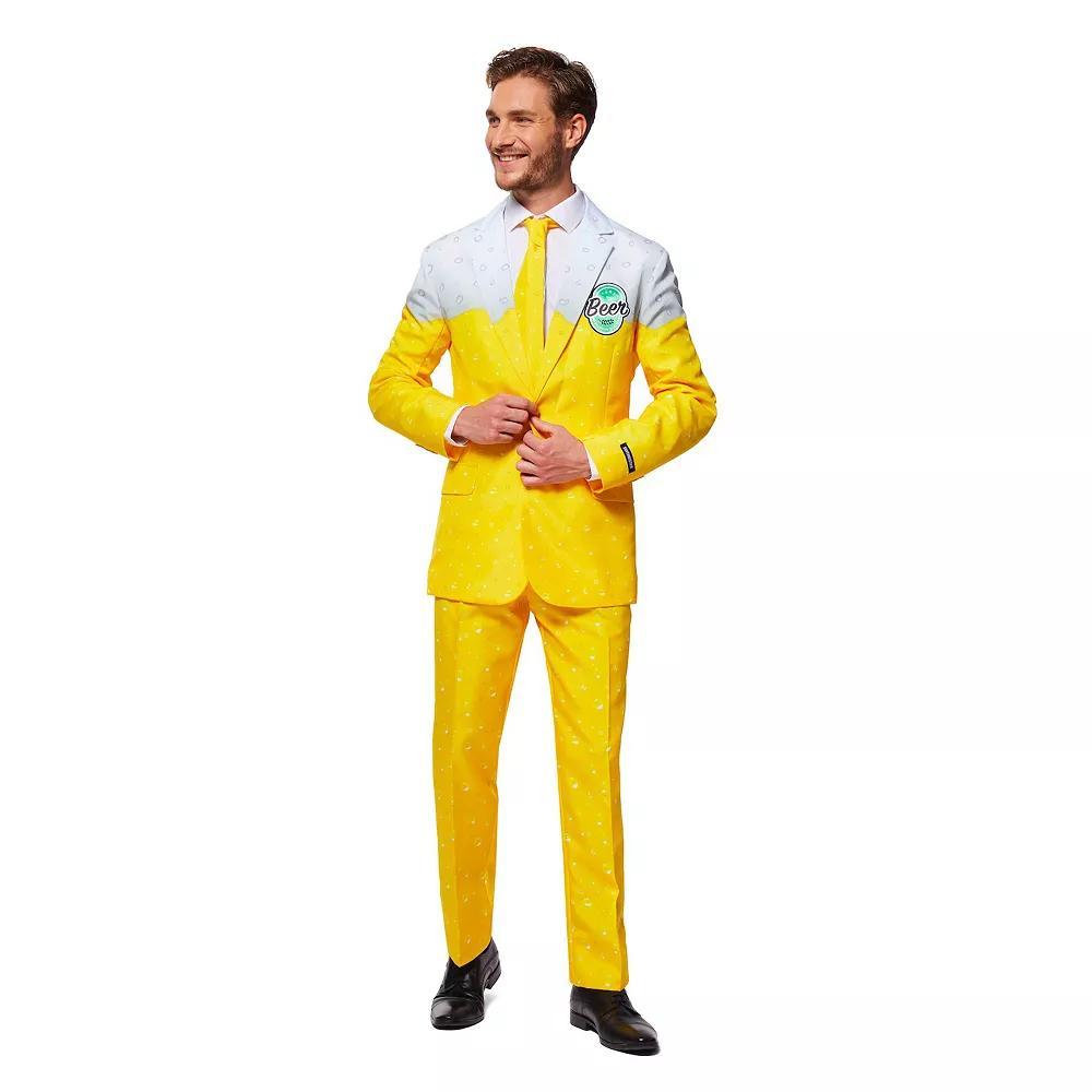 Men's Suitmeister Premium Beer Party Novelty Suit & Tie Set, Size: Large Product Image