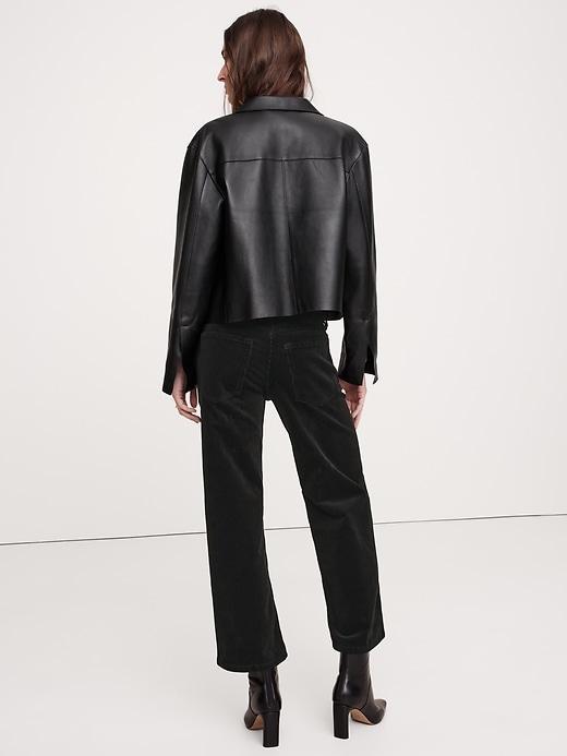 Ultra High-Rise Wide-Leg Crop Corduroy Pant Product Image