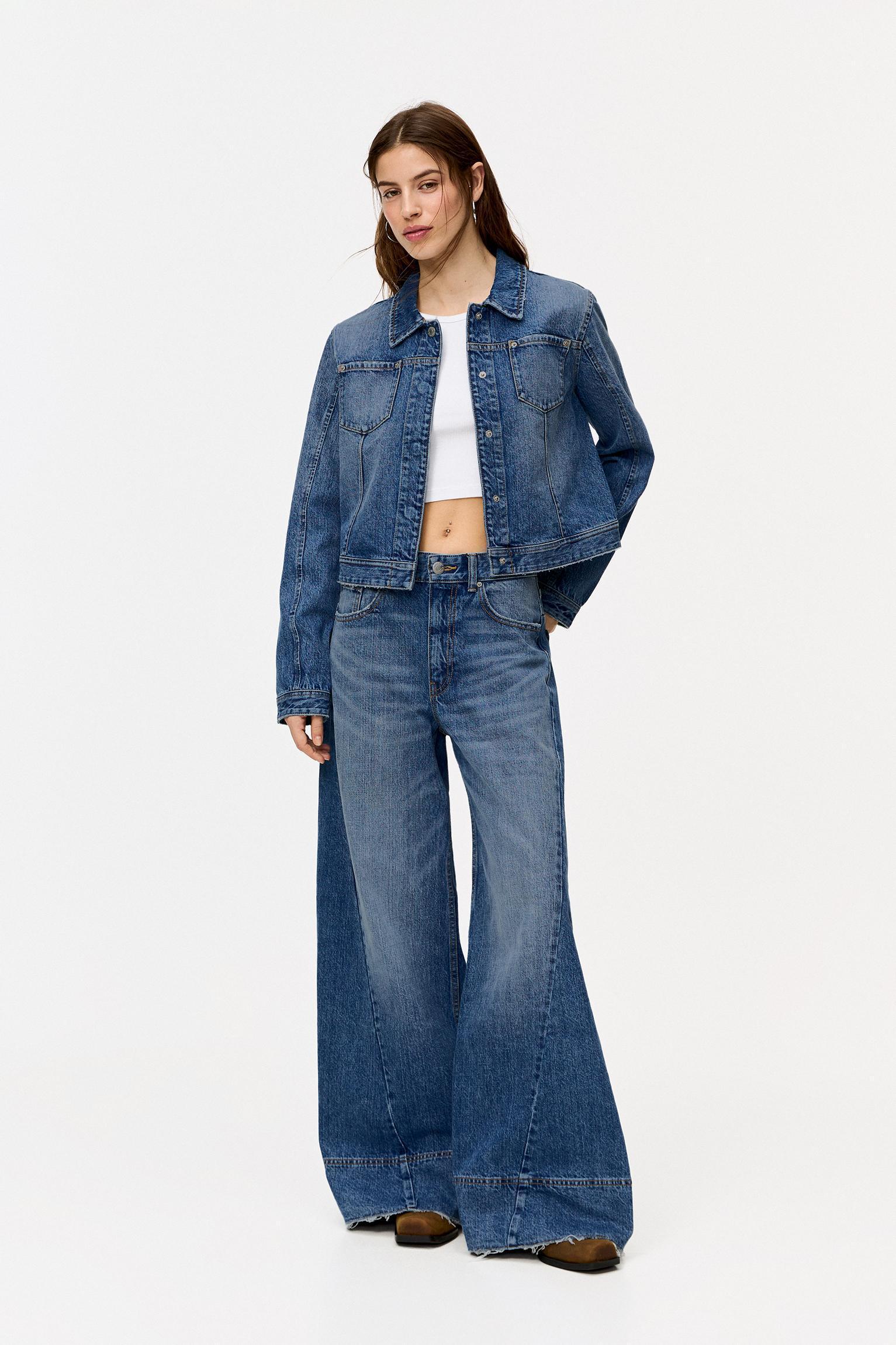 Fitted denim jacket Product Image