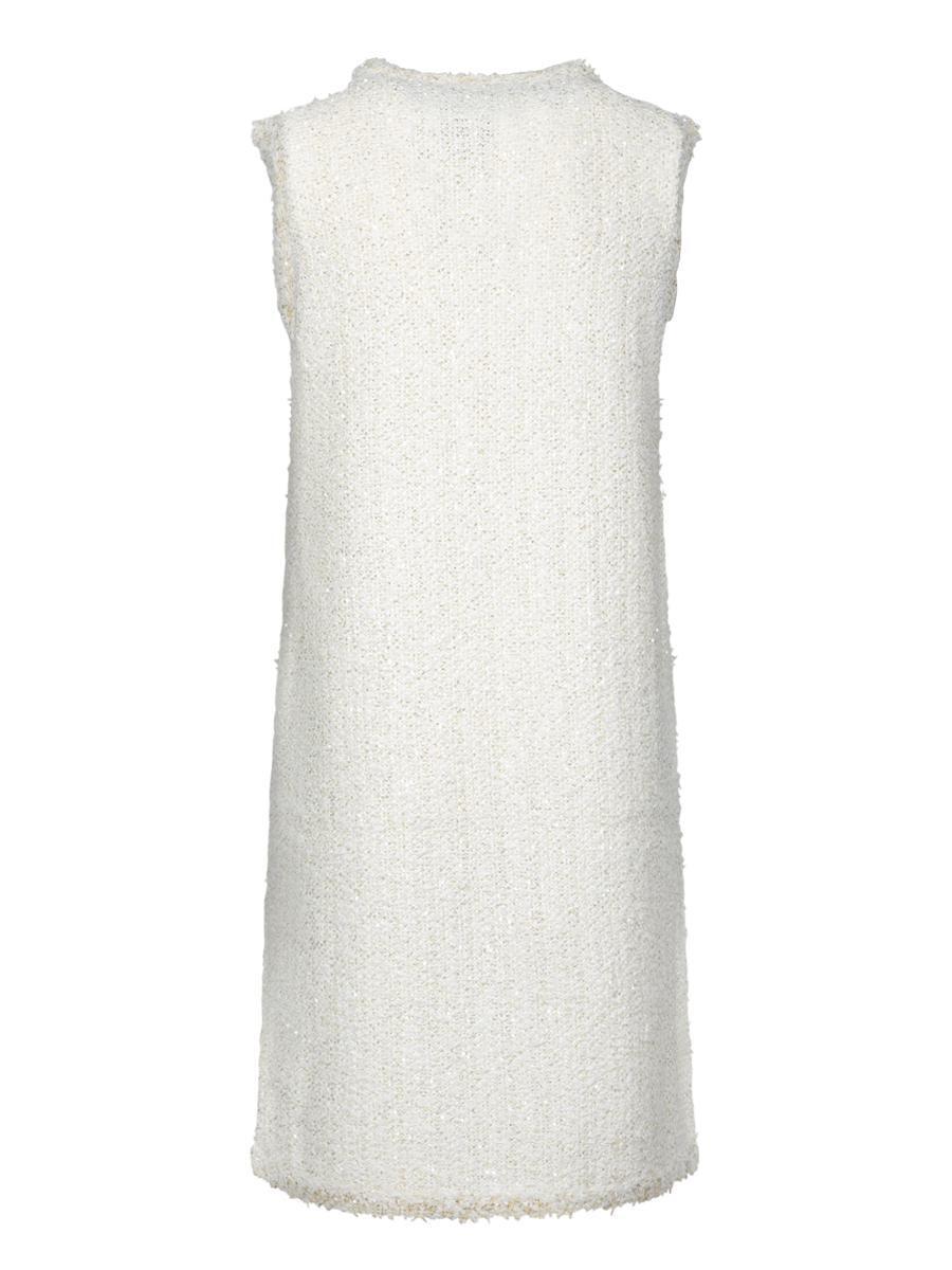 FABIANA FILIPPI Tweed-effect Mini Dress In White Product Image