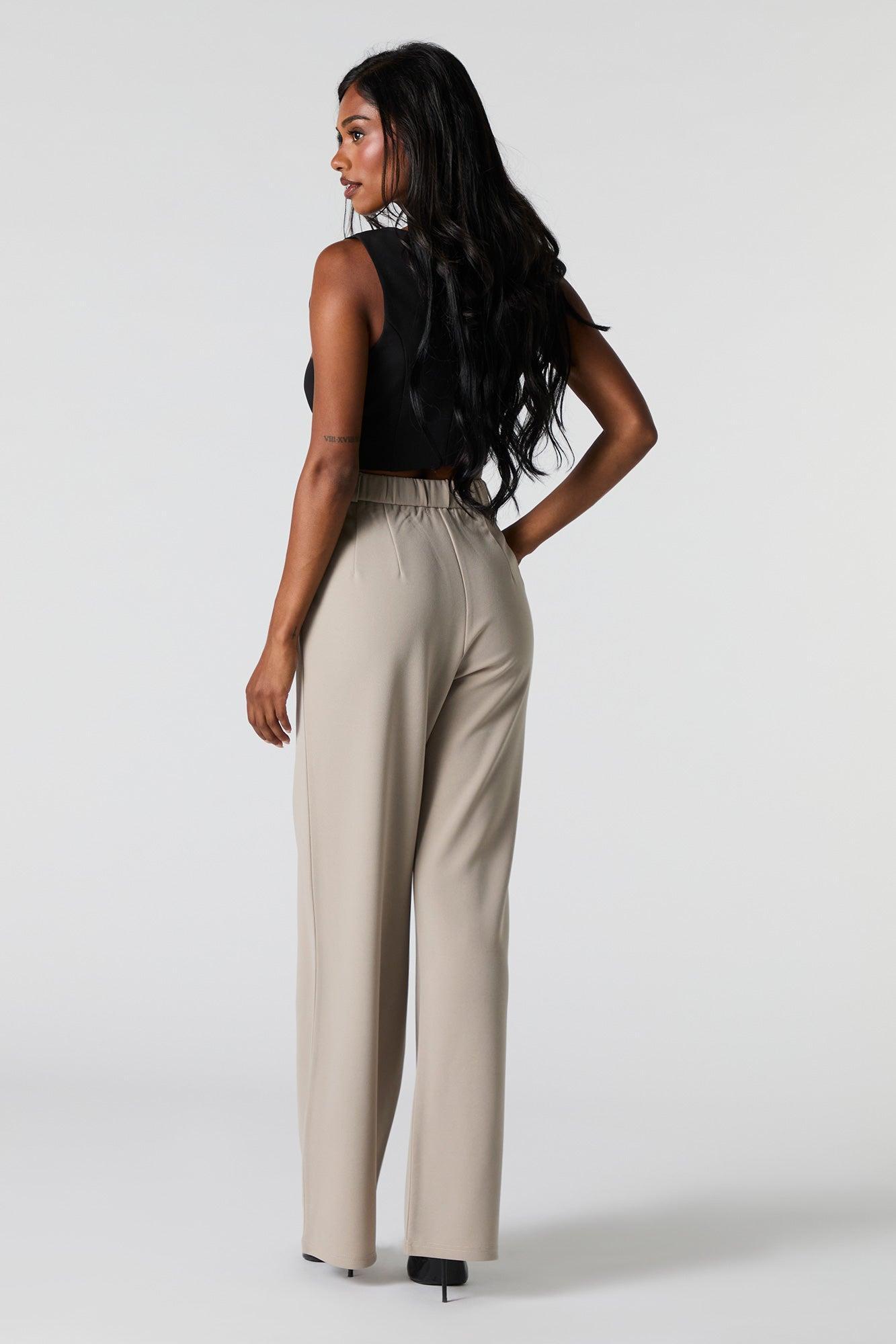 Crepe Straight Leg Dress Pant Female Product Image