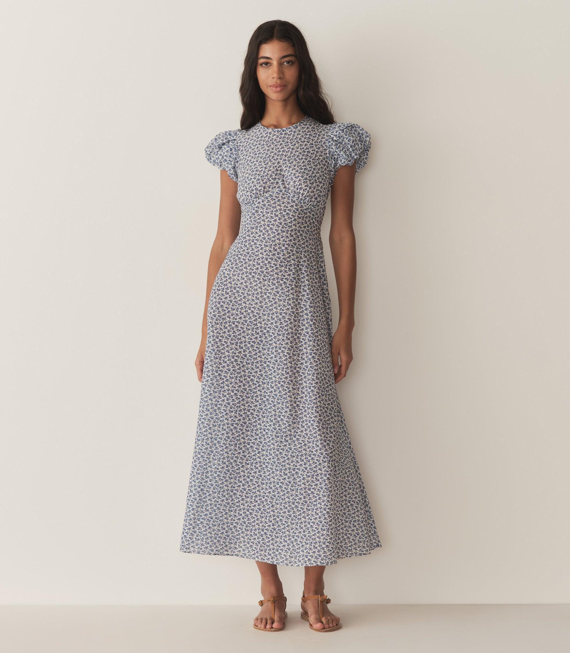 ROMINA DRESS -- CORNFLOWER HILLSIDE BLOOM Product Image