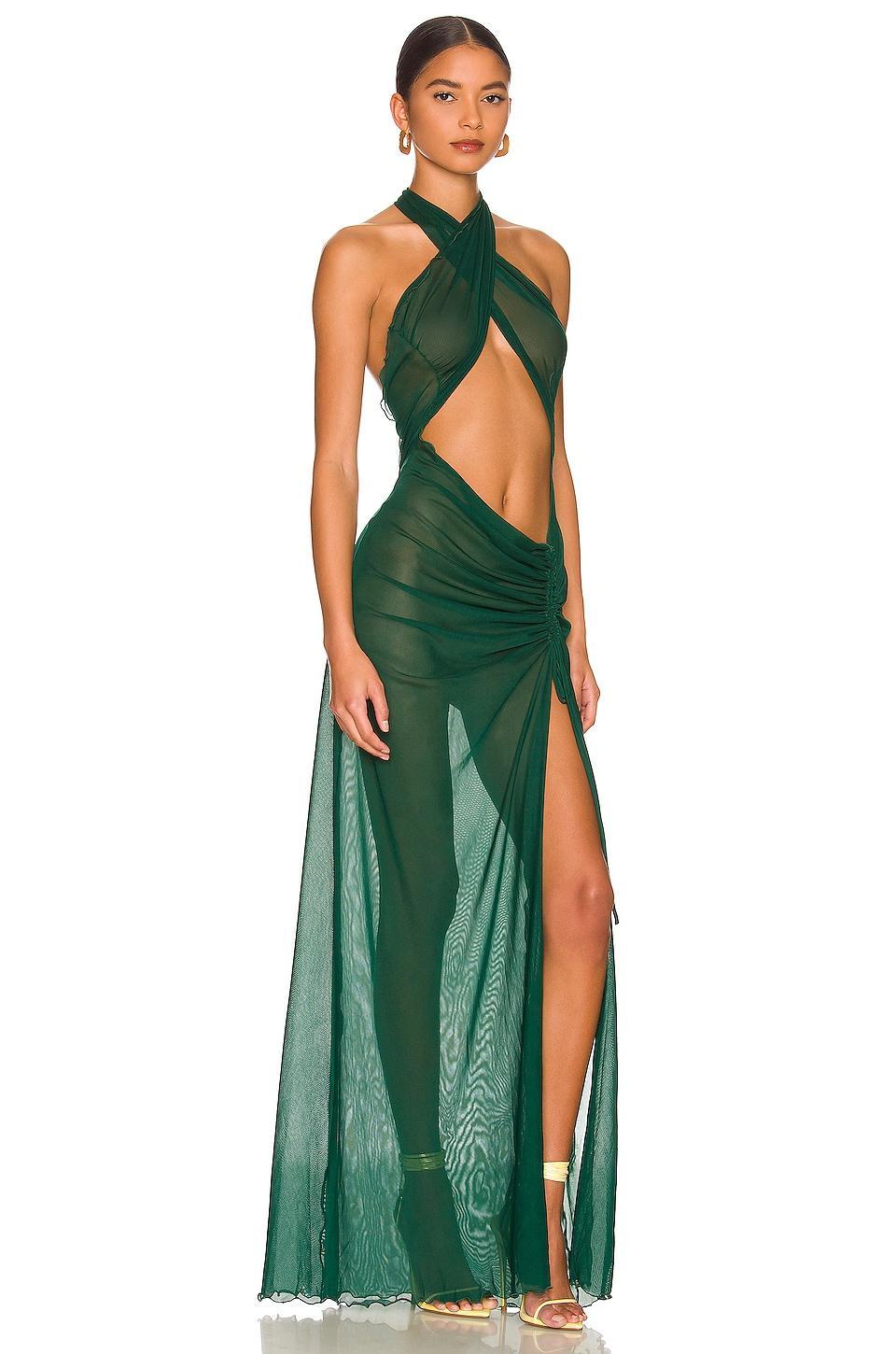 Mesh Wrap Gown Kim Shui Product Image