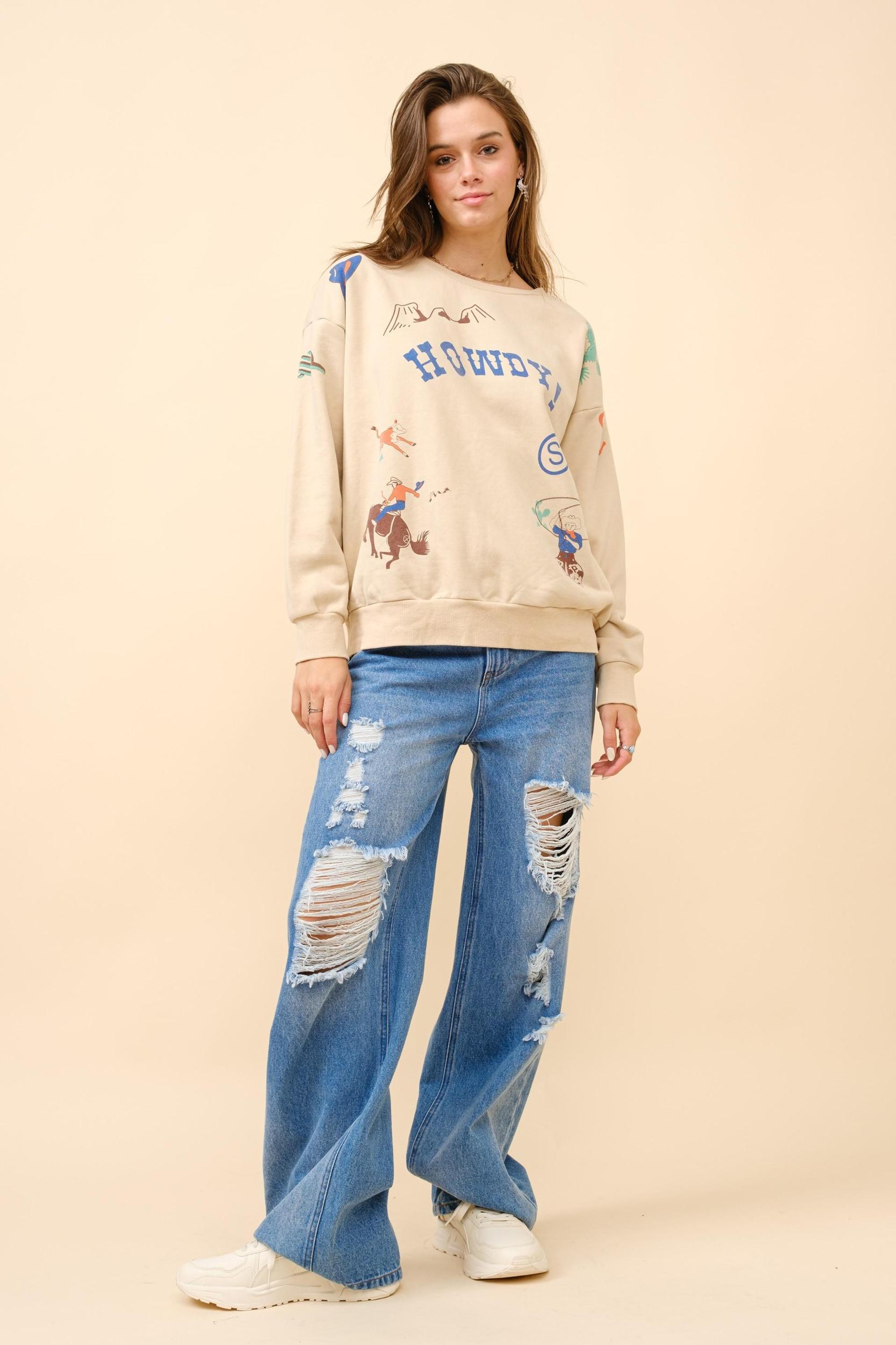 HOWDY sweatshirt Product Image