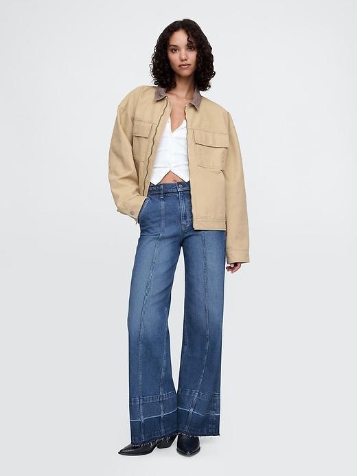 High Rise Stride Wide-Leg Jeans Product Image