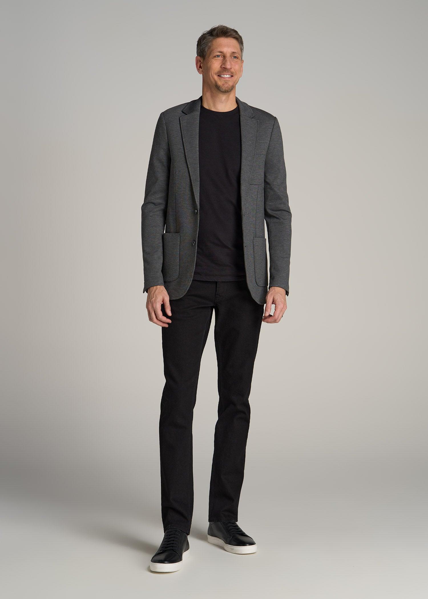 Carman TAPERED Jeans for Tall Men in True Black Product Image