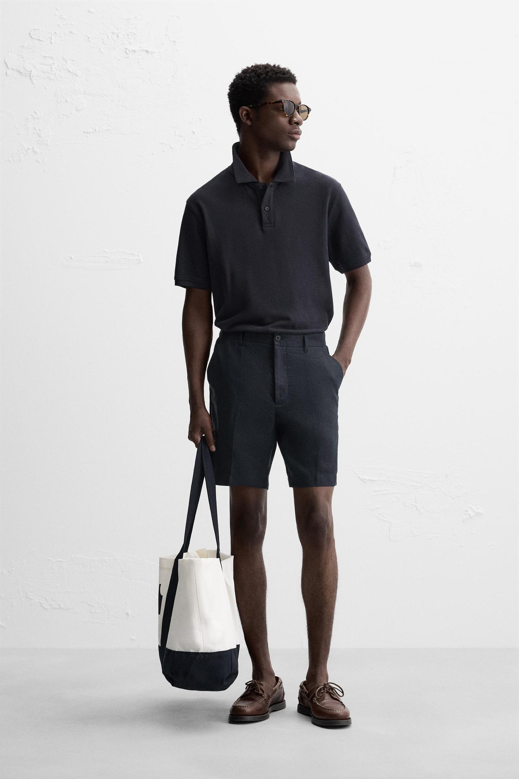 100% LINEN SHORTS Product Image
