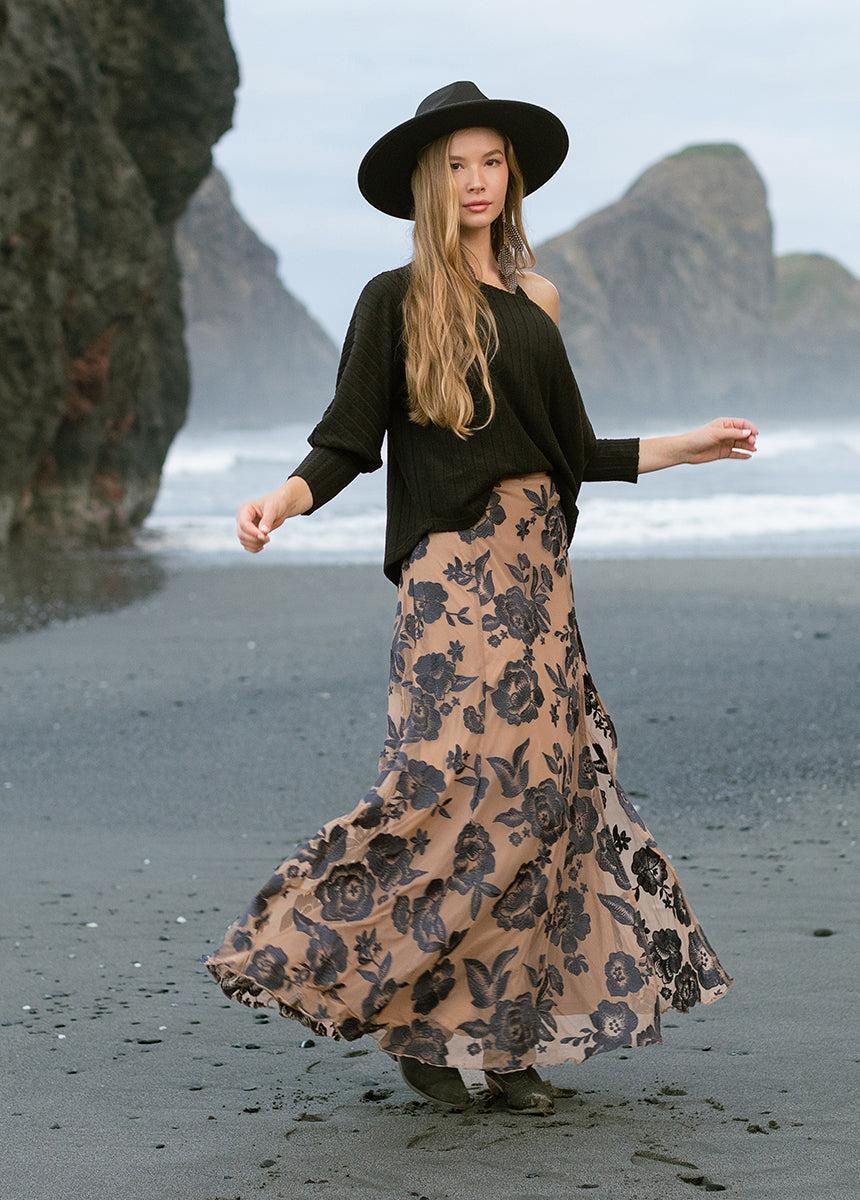 Allurah Skirt in Charcoal Female Product Image