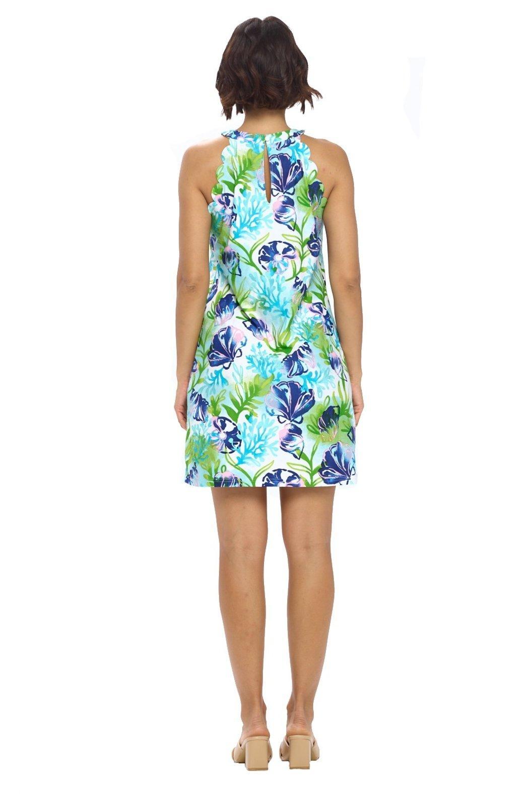 White Sleeveless Shift Dress Product Image