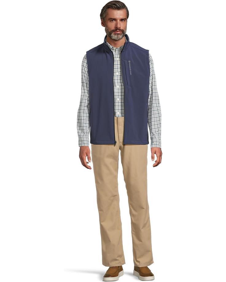 Mesh-Knit Cotton Full-Zip Sweater Vest Product Image