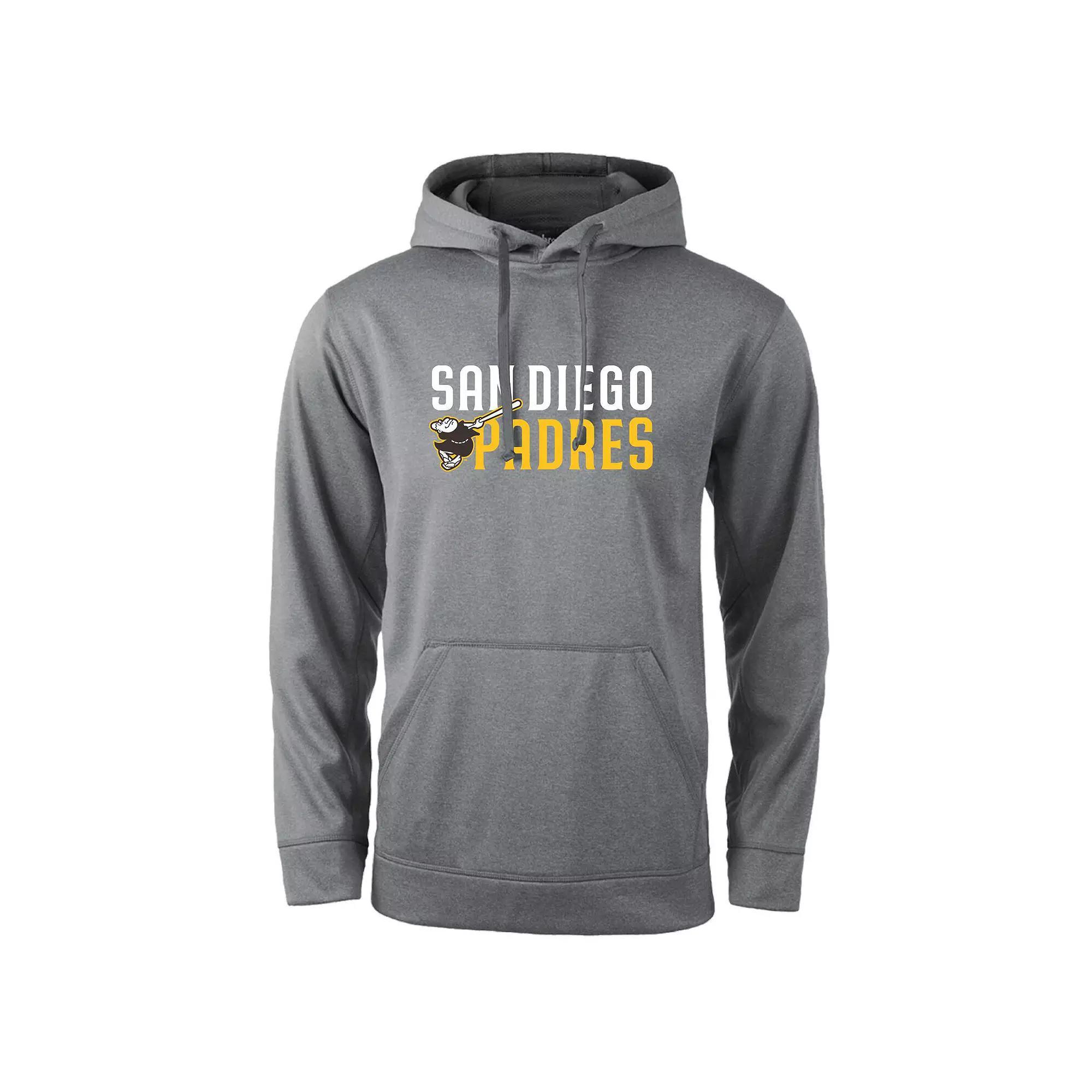 Men's Dunbrooke Heather Gray San Diego Padres Champion Pullover Hoodie, Size: 3XL, Grey Product Image