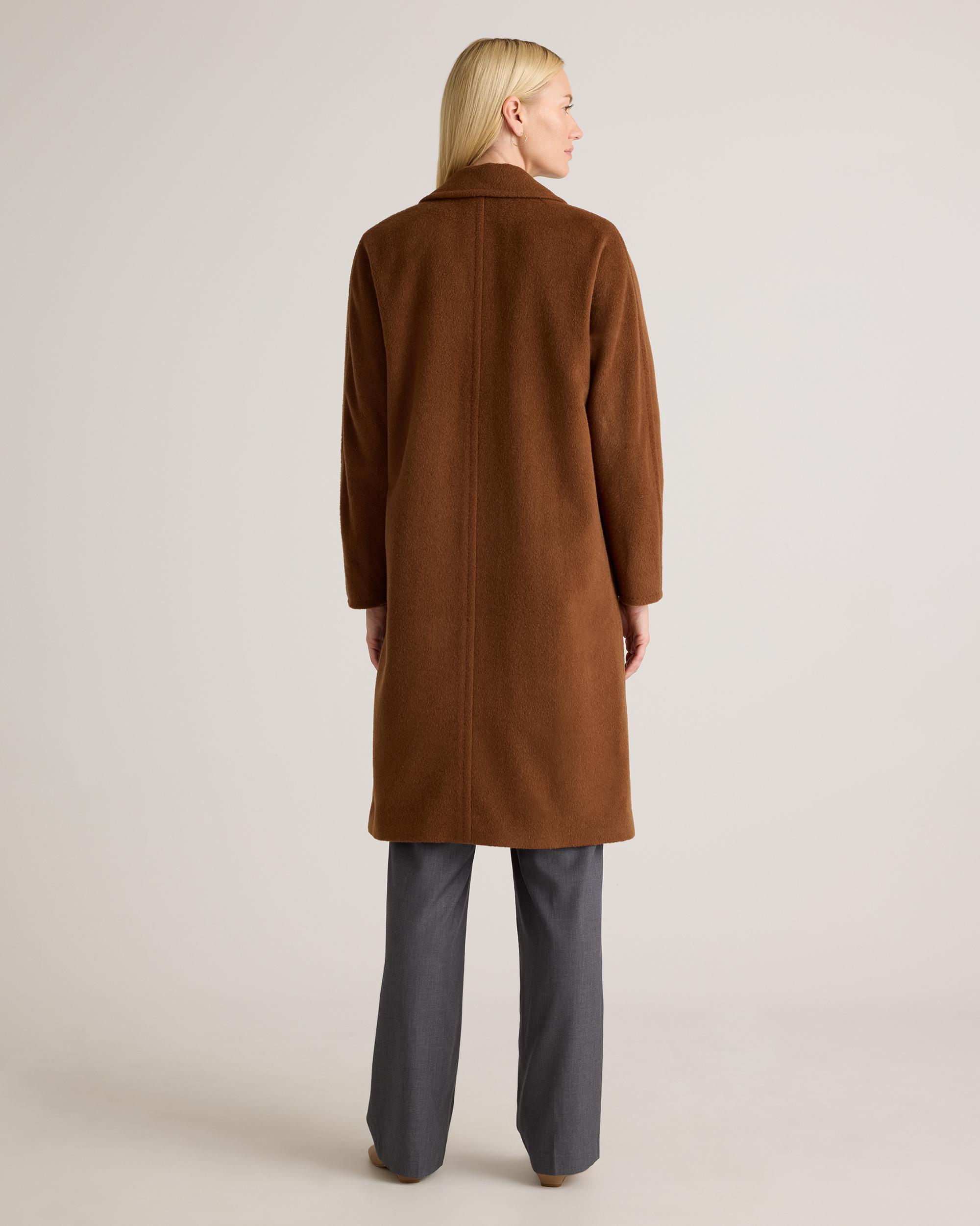 Quince | Women's Camel-Hair Double-Breasted Slouch Coat Wool Product Image