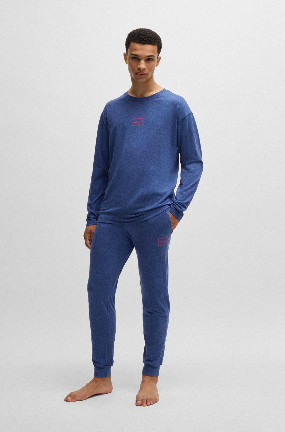 Stretch-cotton tracksuit bottoms with logo print Product Image