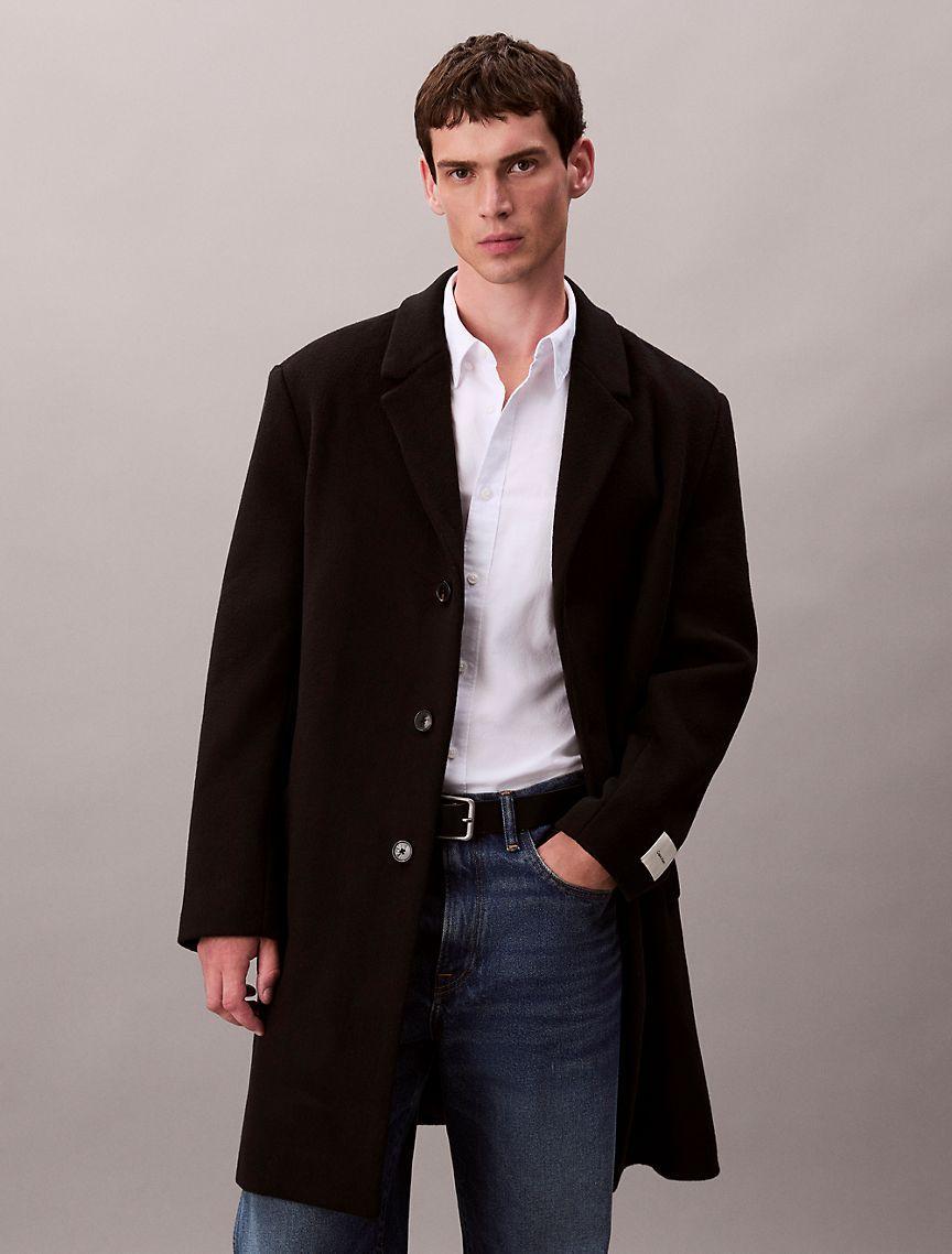 Wool Blend Tailored Coat Product Image
