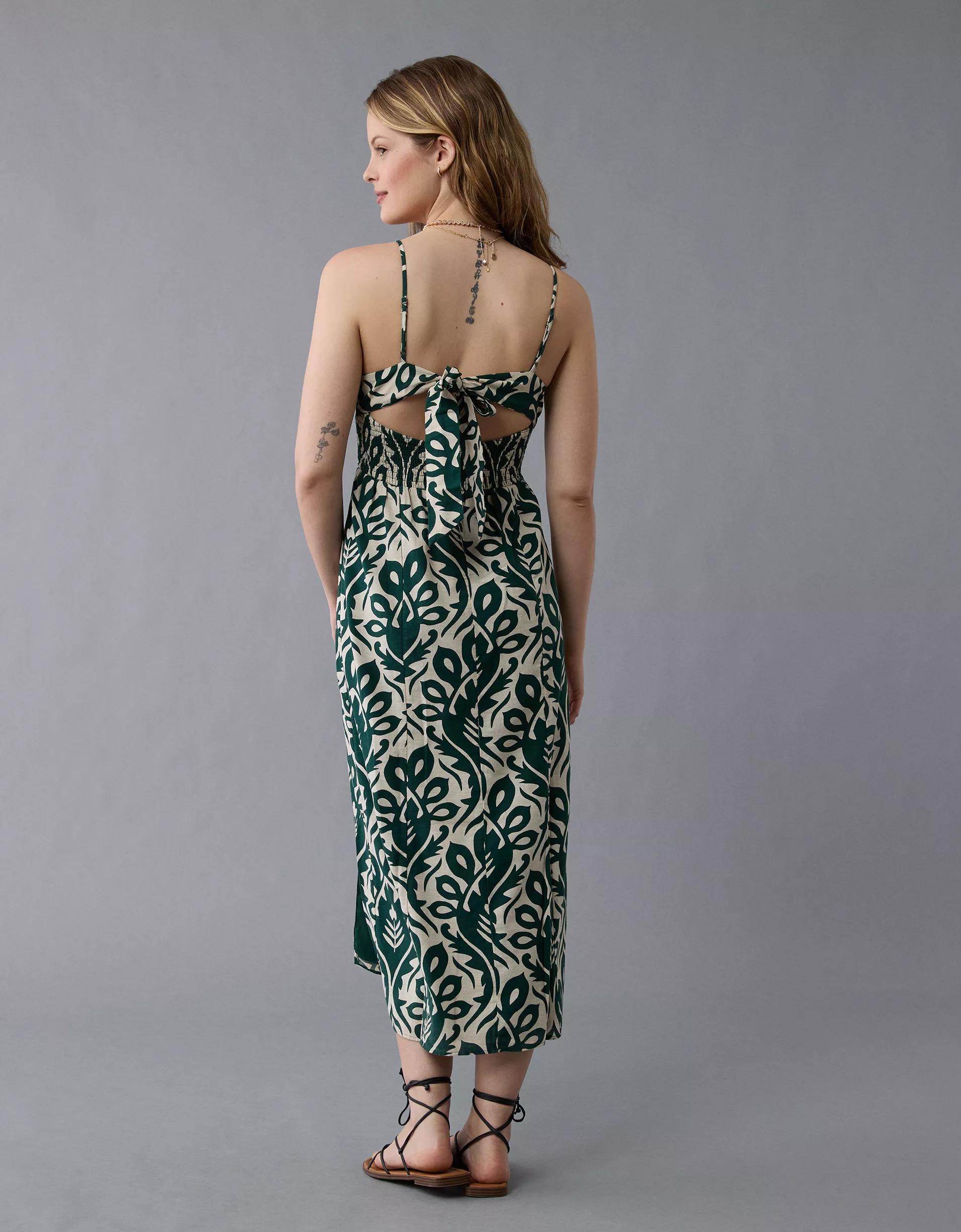 AE Catie Corset Printed Column Midi Dress Product Image