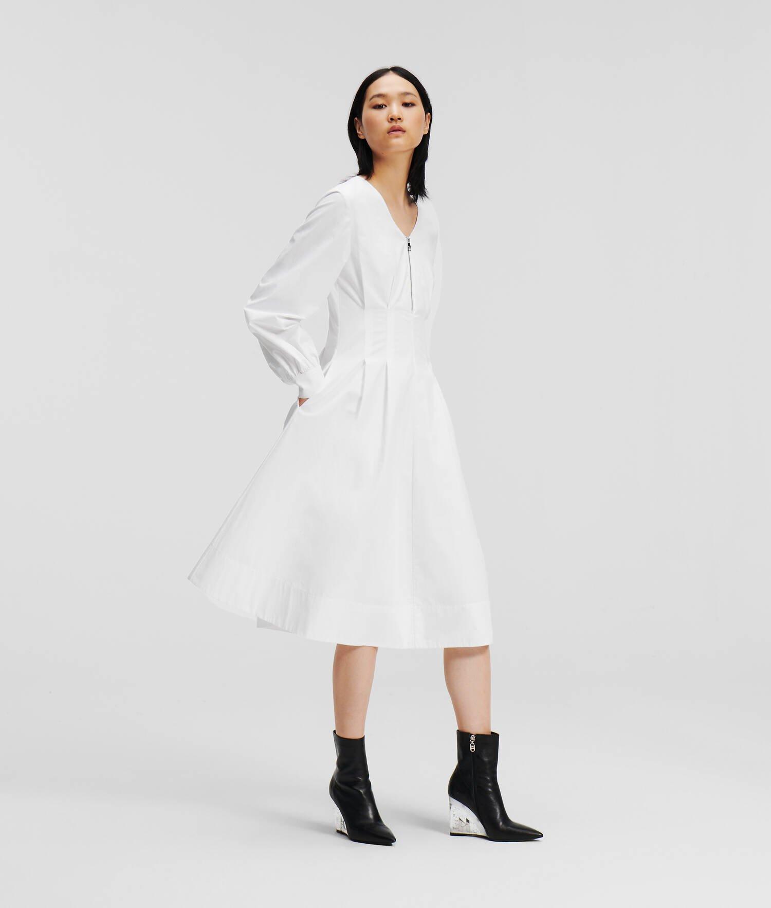 ZIP-FRONT SHIRT DRESS Product Image