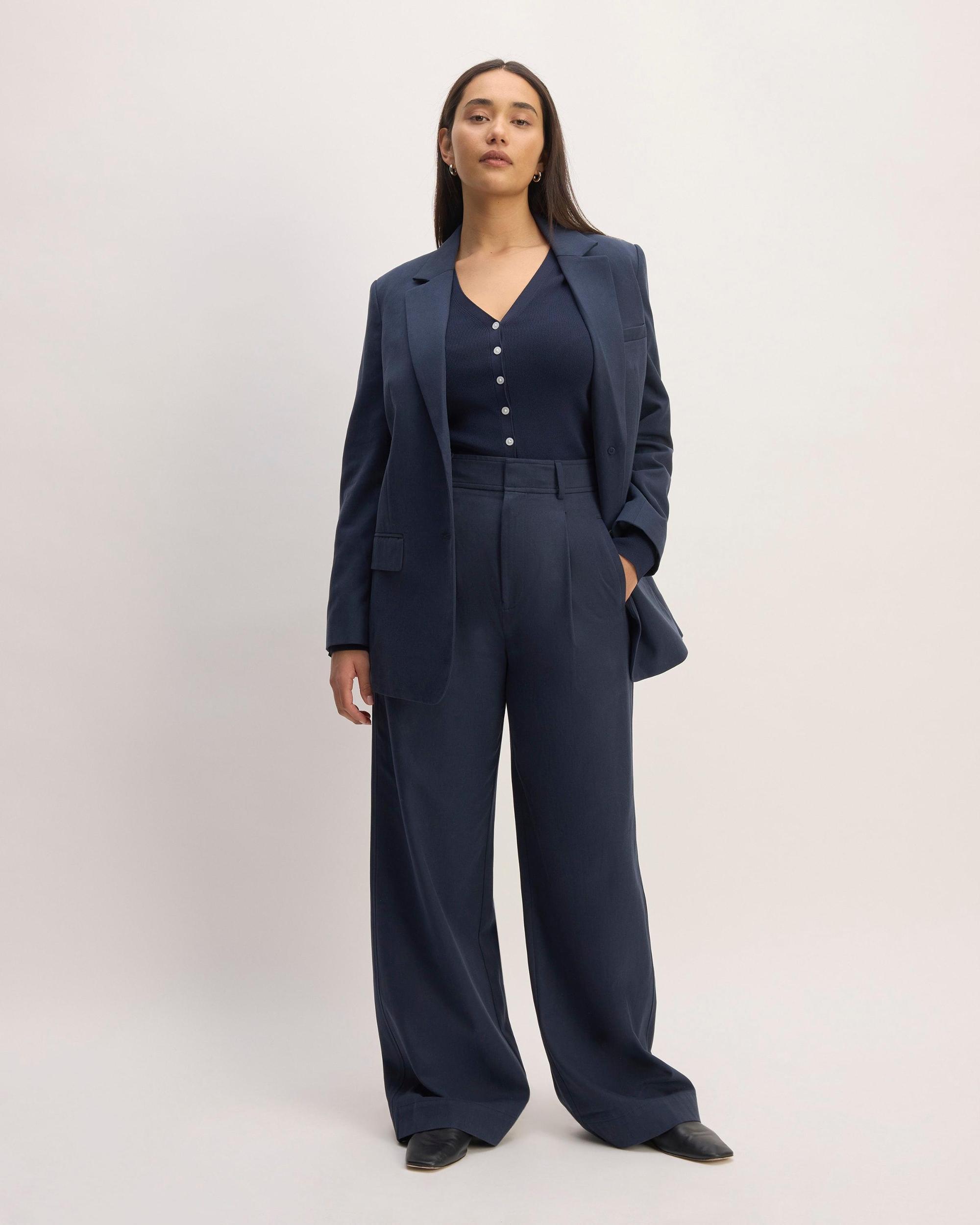 The Draper Pleated Pant in Buttersmooth Product Image