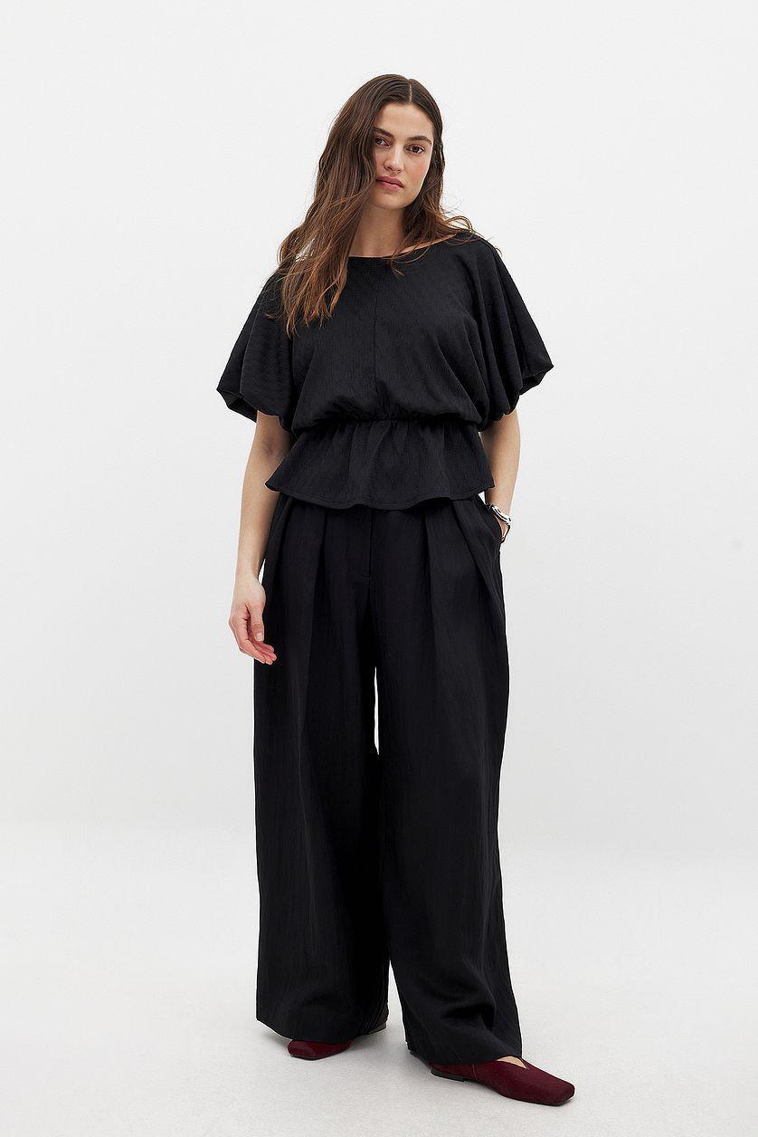 Peplum Draped Top Product Image