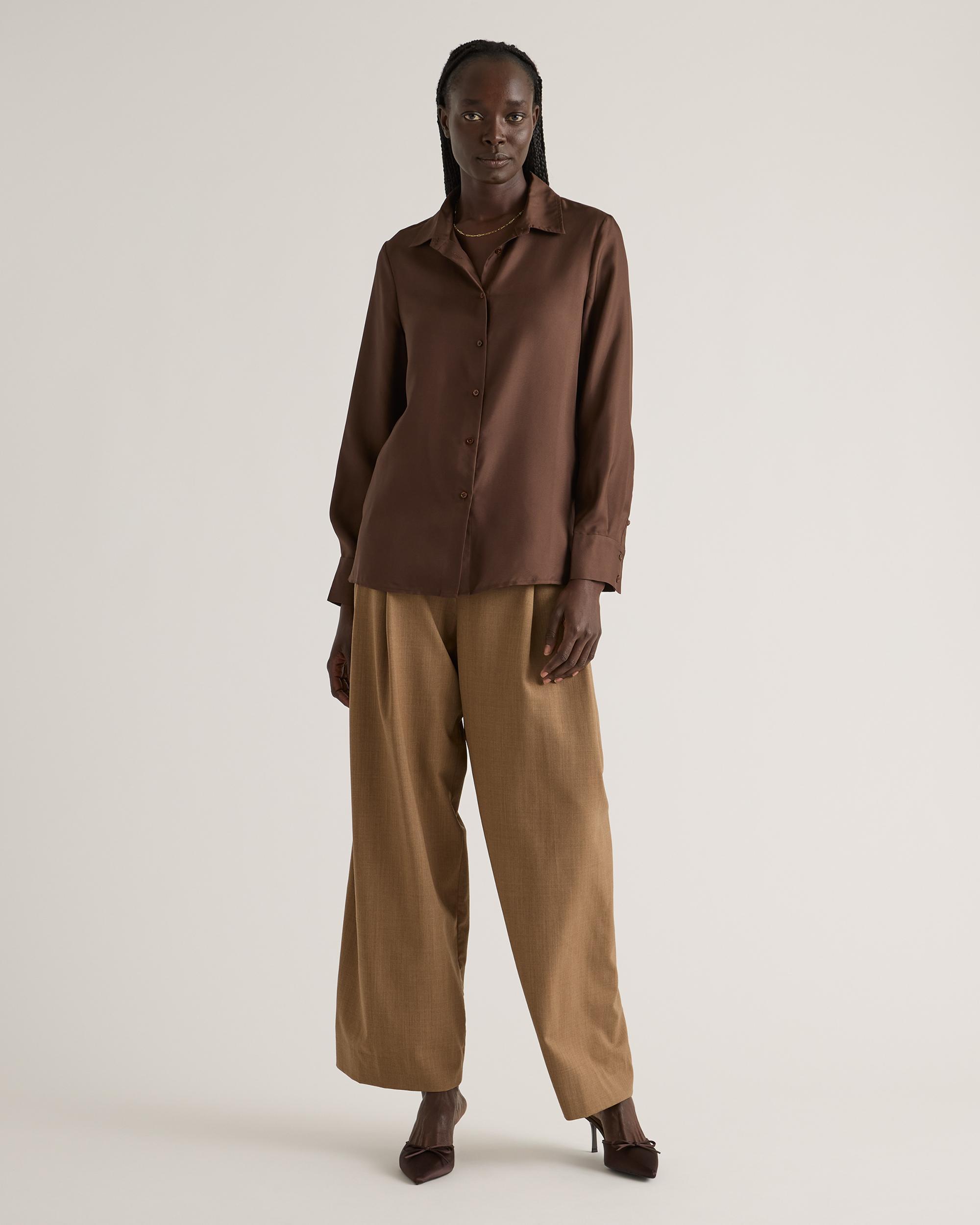 Quince | Women's 100% Silk Twill Blouse Product Image
