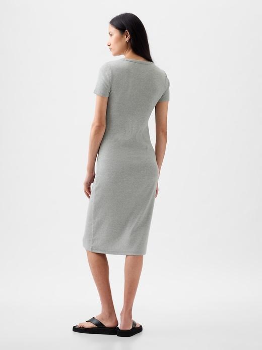 Modern Rib Midi T-Shirt Dress Product Image