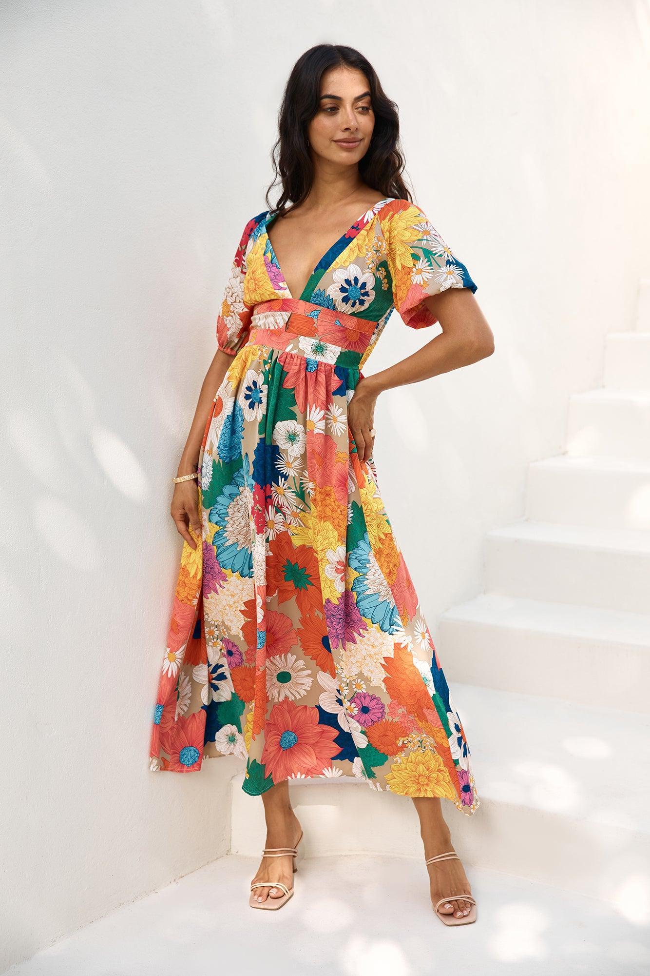 Garden Wedding Maxi Dress Multi Product Image