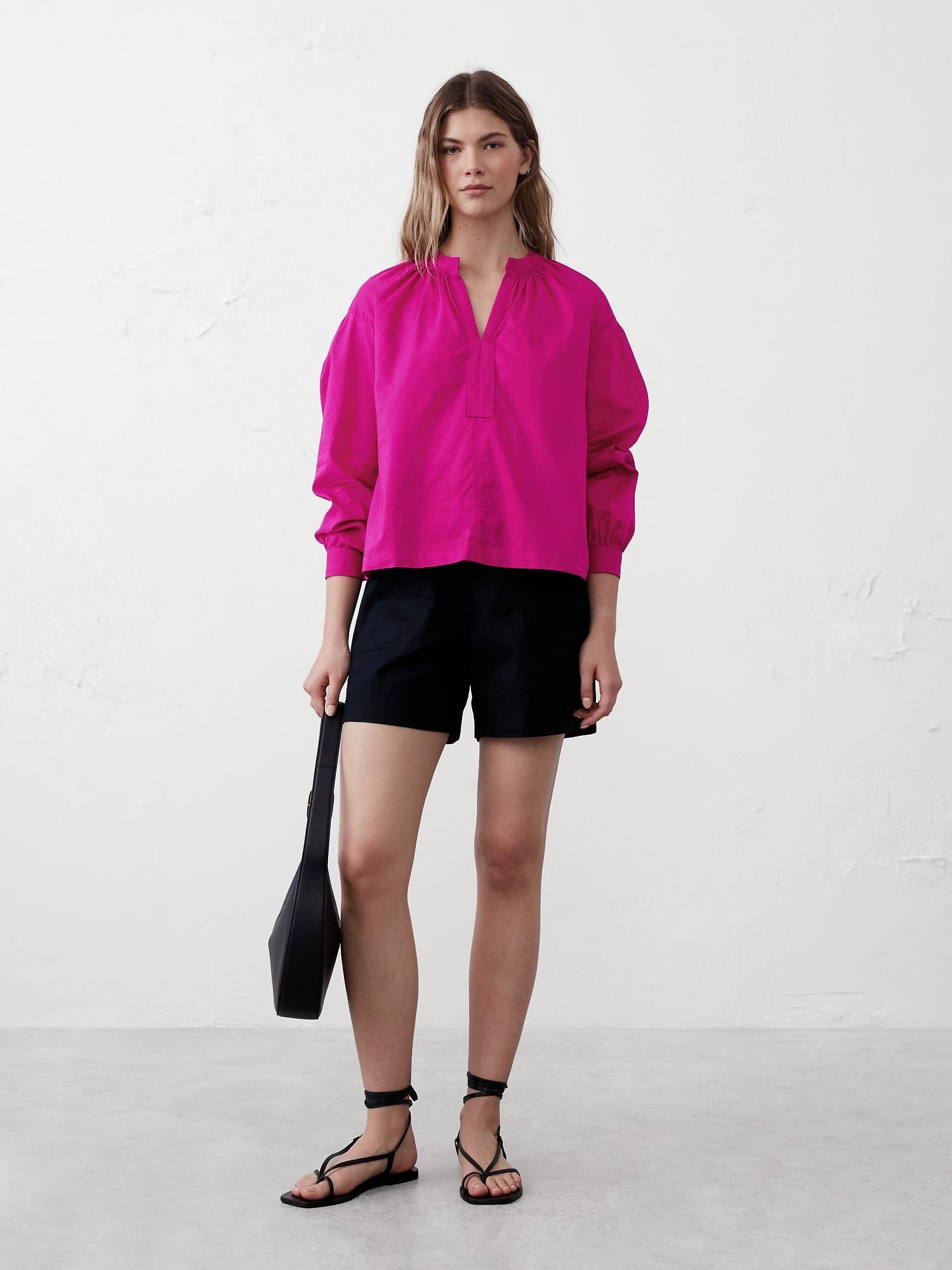 Trapunto Stitch Voile Top Product Image