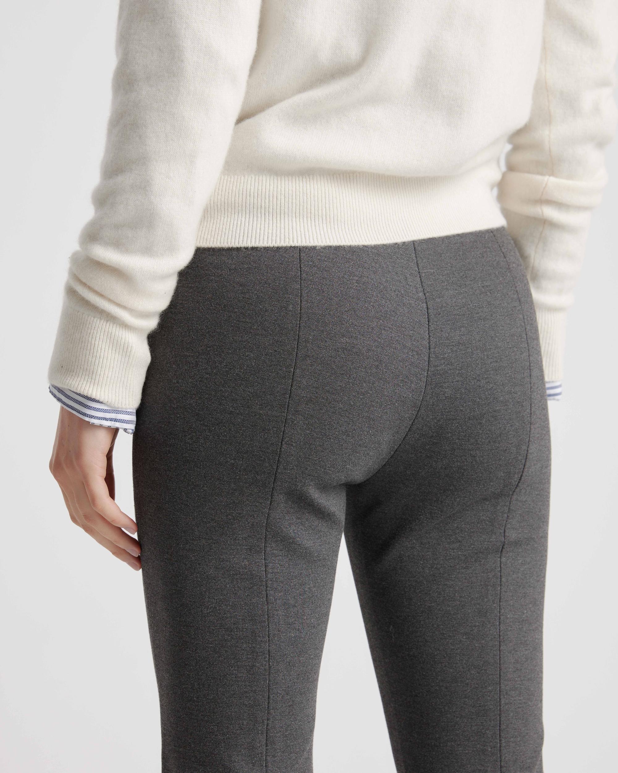 Quince | Women's Ultra-Stretch Ponte Pintuck Ankle Pants Size XL, Rayon Product Image