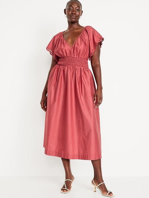 Waist-Defined Midi Dress Product Image
