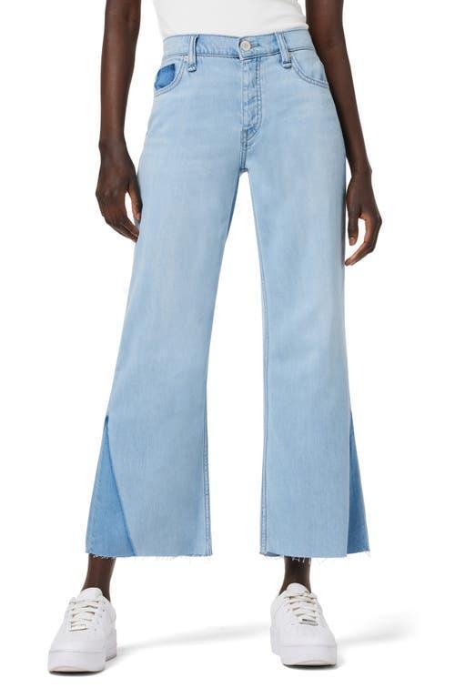 Womens Rose High-Rise Wide-Leg Crop Jeans Product Image
