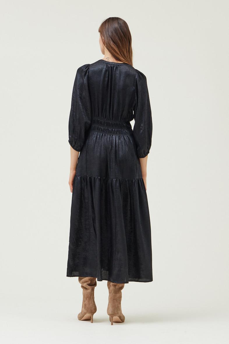 3/4 Sleeves Holiday Midi Dress Product Image
