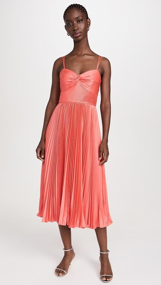AMUR Krisley Pleated Midi Dress | Shopbop Product Image