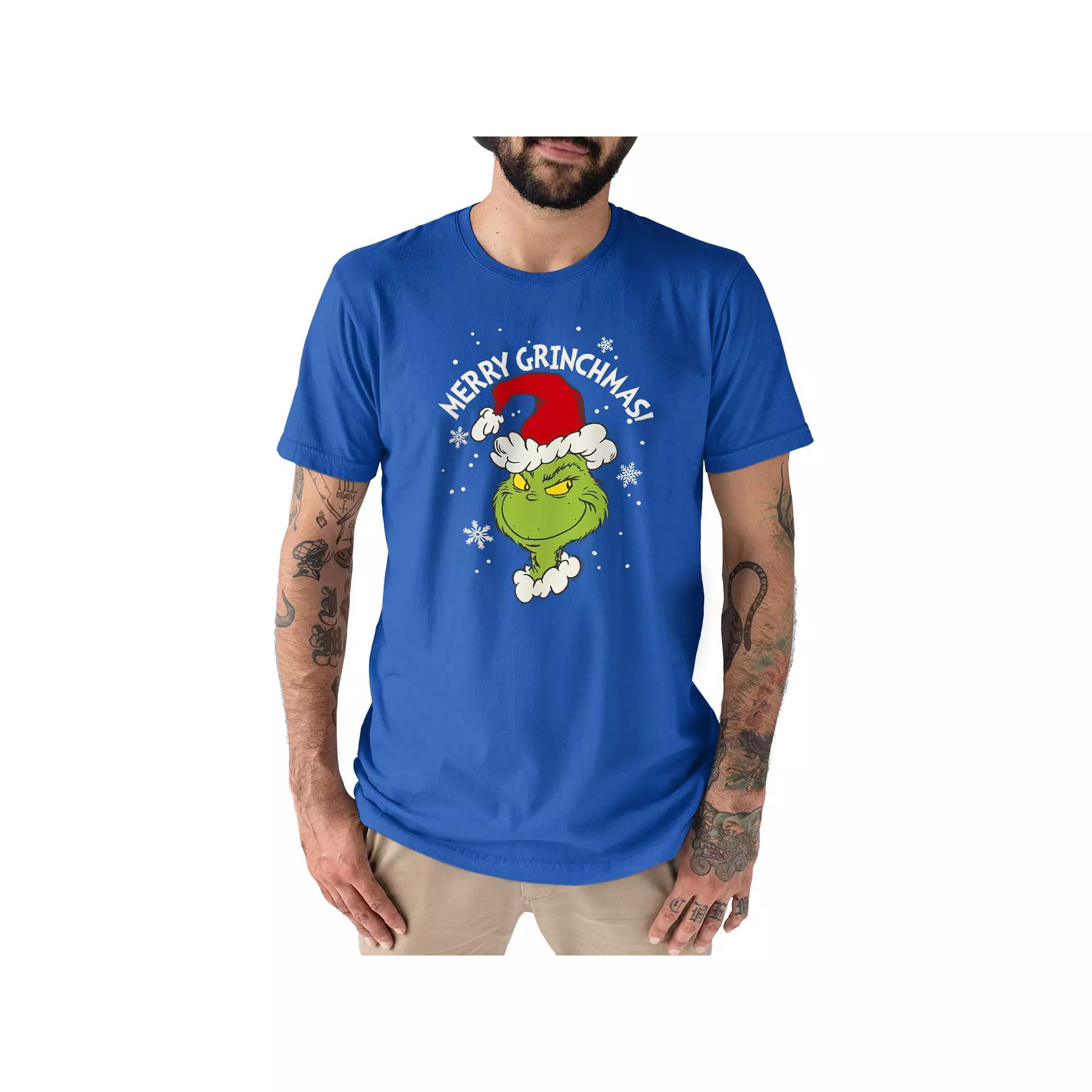 Mens Dr. Seuss The Grinch Grinchmas Tee Heather Grey Product Image