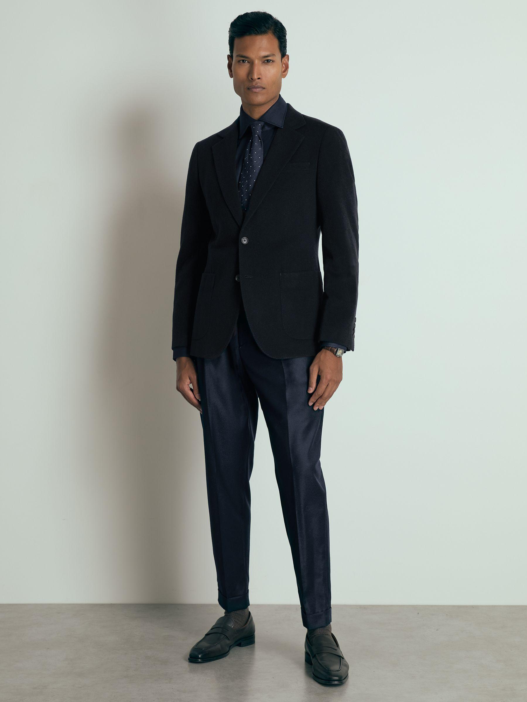 Atelier SIngle-Breasted Suit Jacket in Navy Product Image