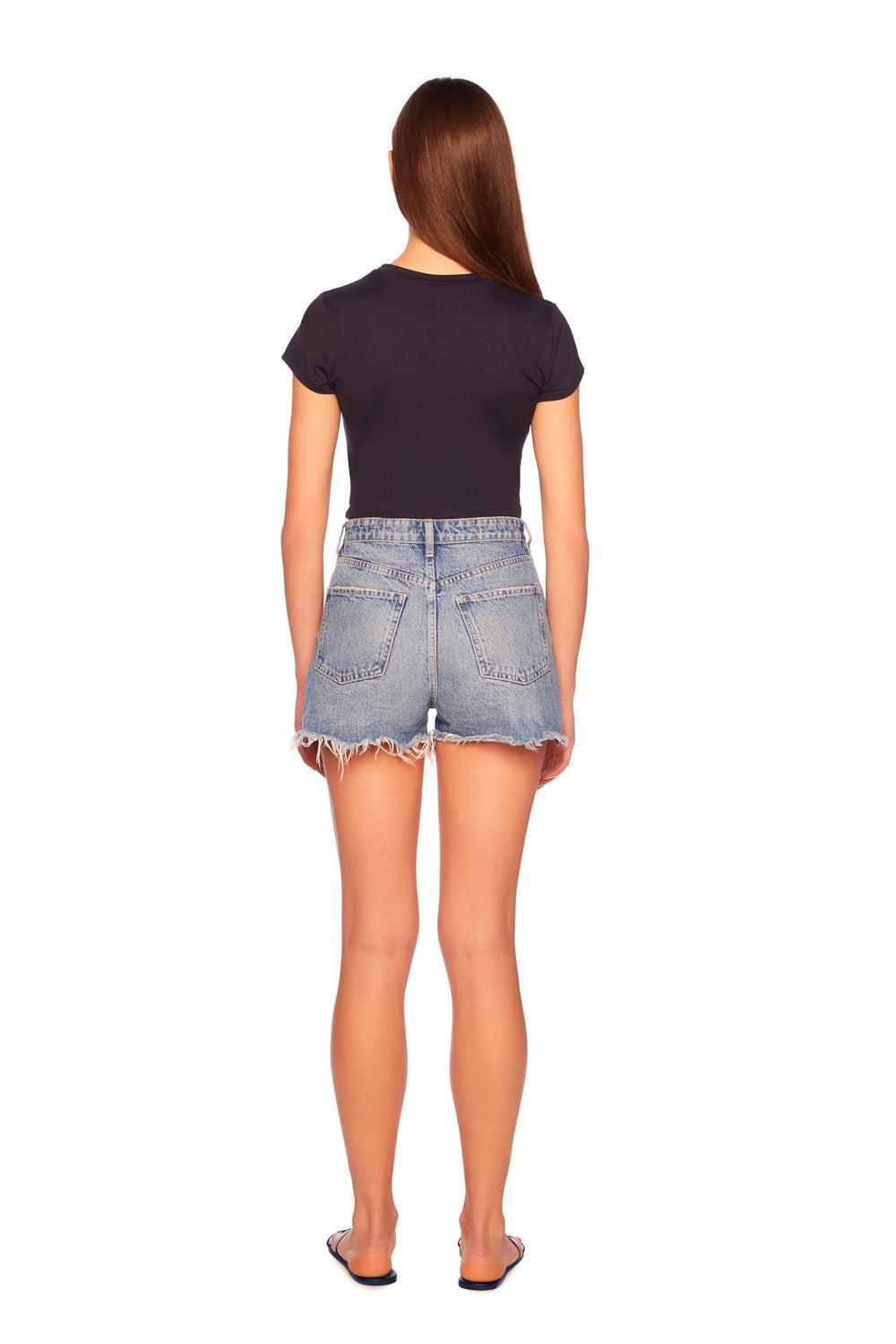 Short Sleeve Top - Black Product Image