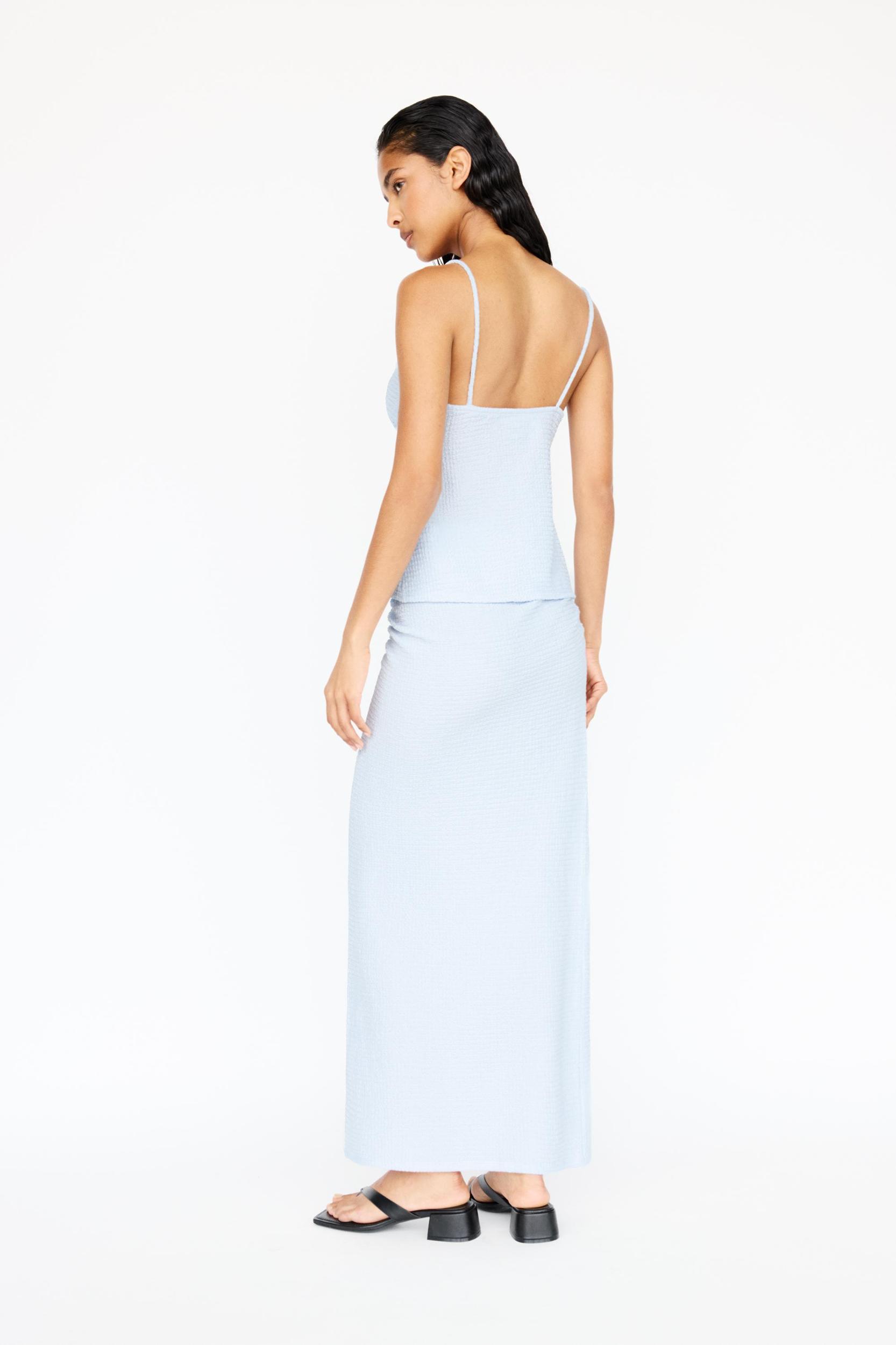Creased-effect top with bows Product Image