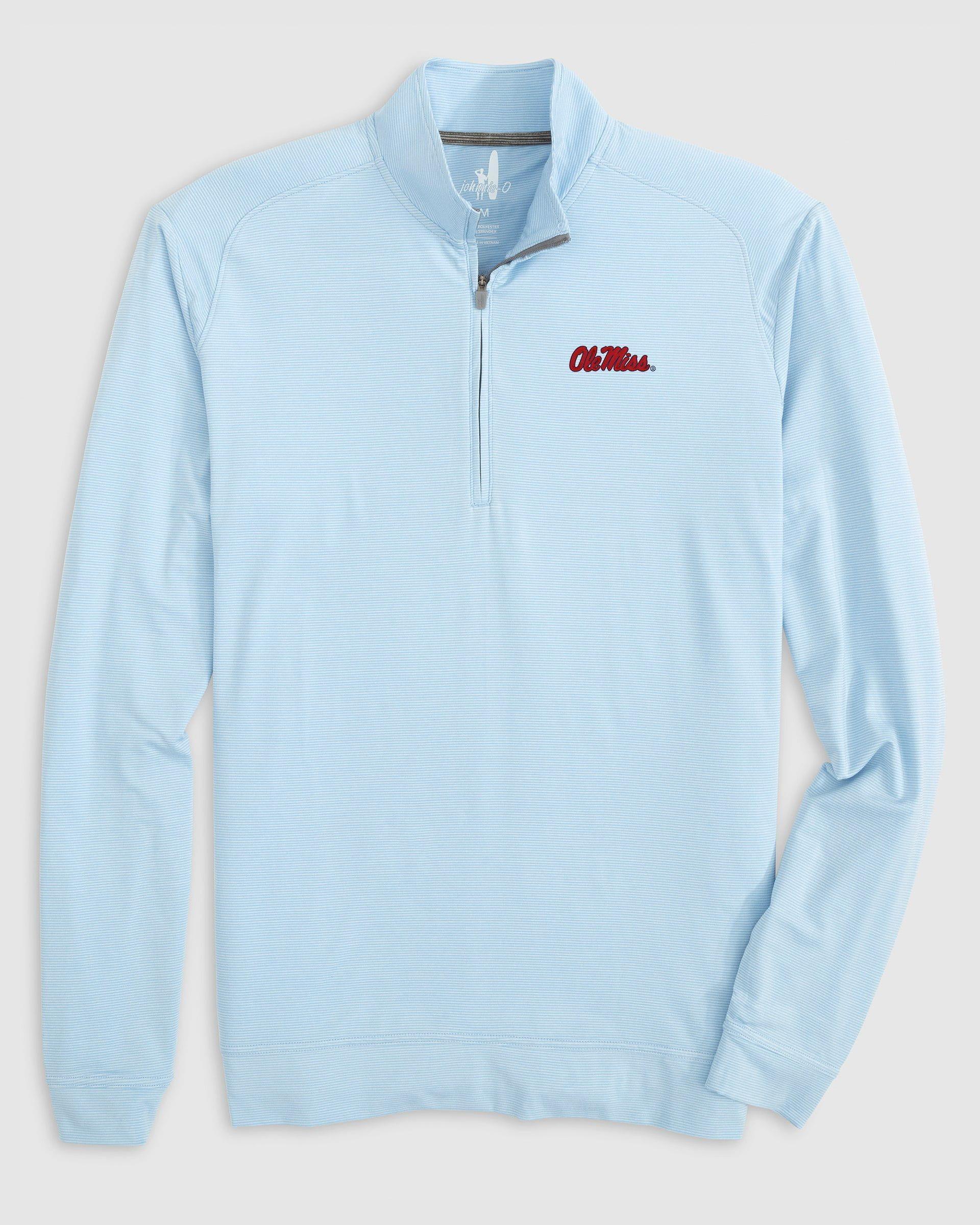 Clemson Vaughn Striped Performance 1/4 Zip Product Image