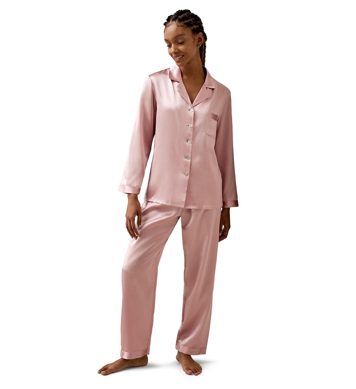 Lilysilk Womens 22 Momme Full Length Silk Pajamas Set Product Image