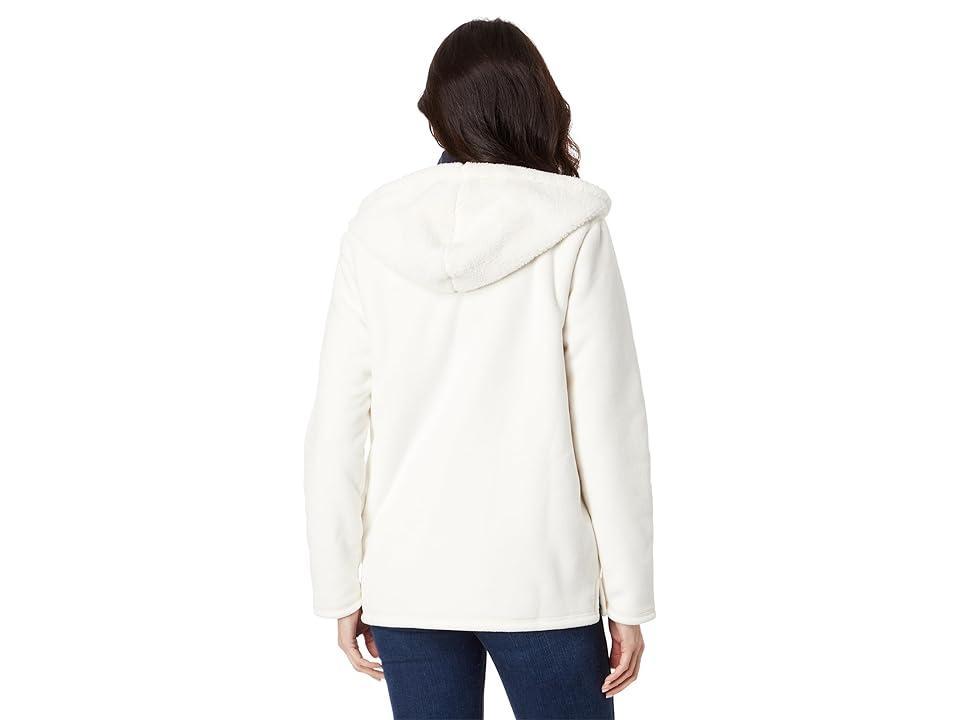 Tommy Hilfiger Sherpa Hoodie (Soft Ivory) Women's Clothing Product Image