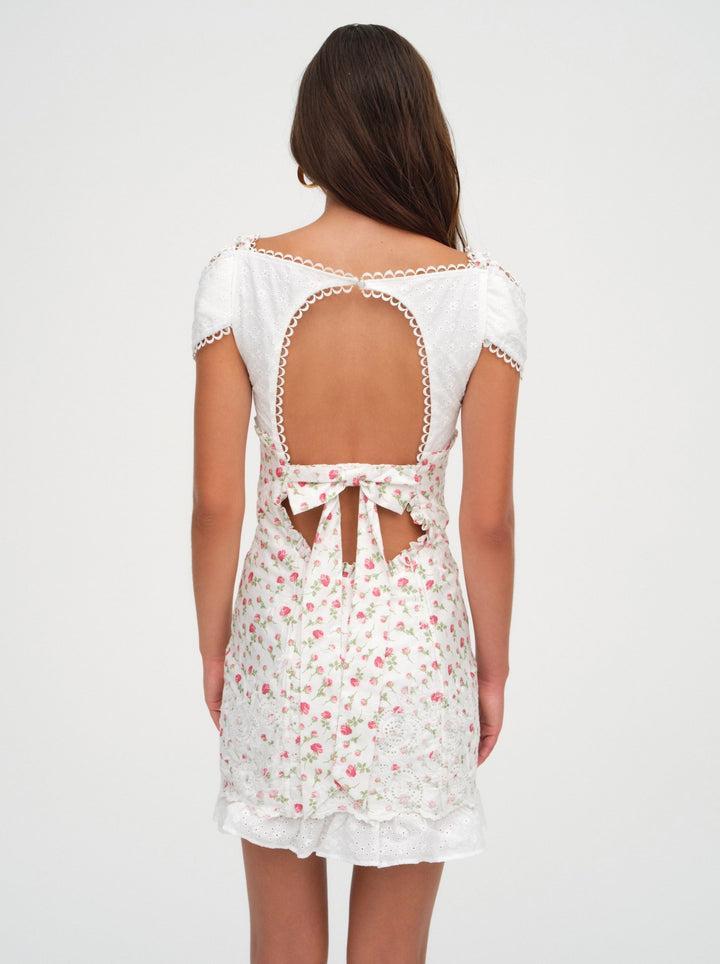 Baela Corset Mini Dress — White Product Image
