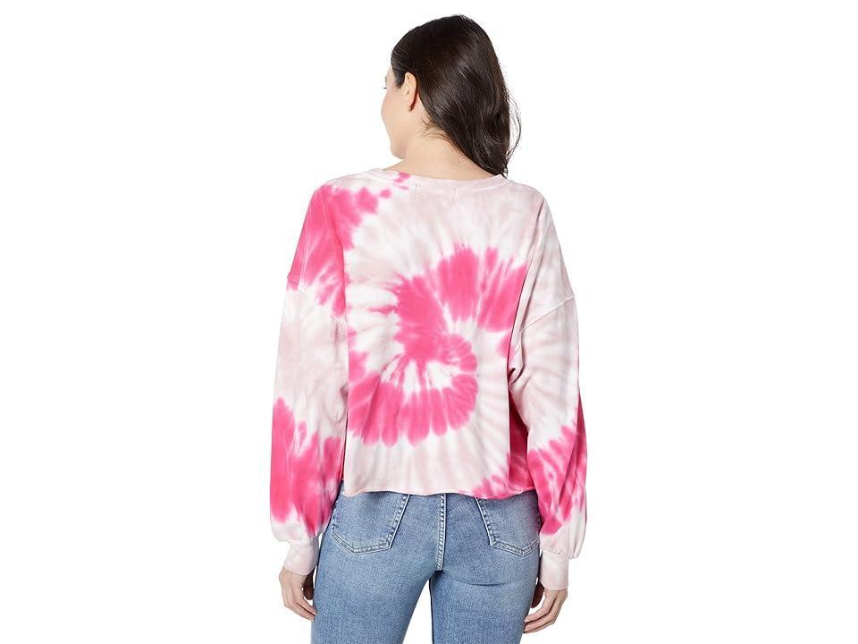 Wildfox Heartfelt Emotion Tie-Dye Sweatshirt (Heartfelt Emotion Wash) Women's Clothing Product Image