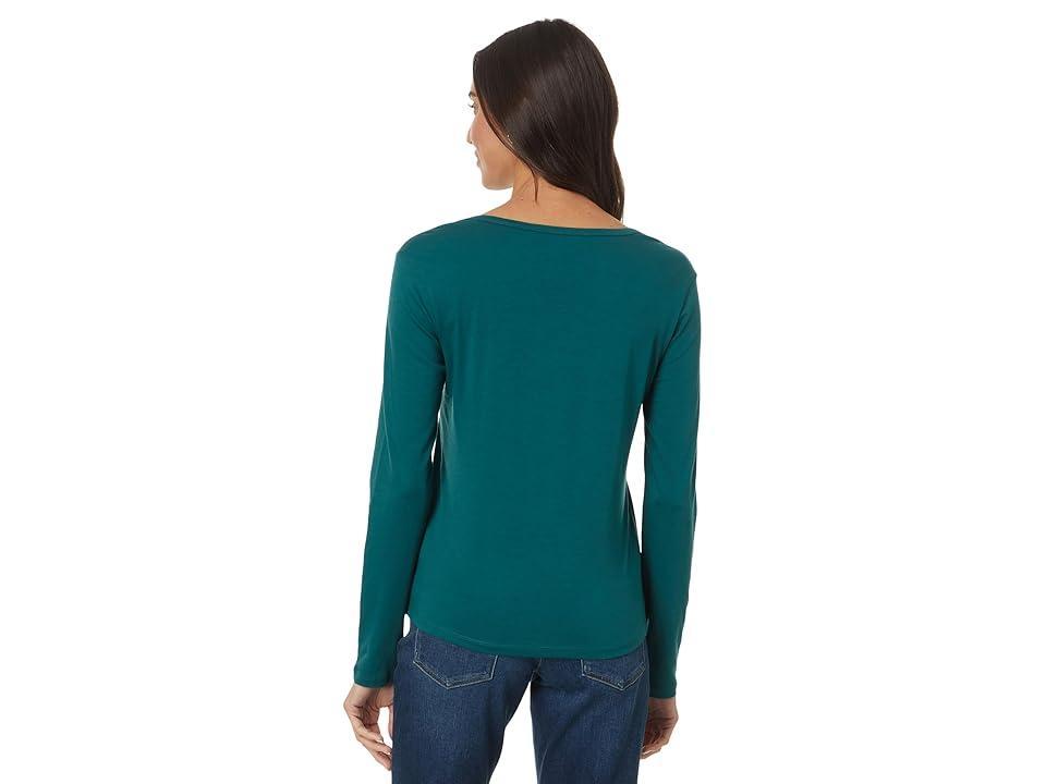 Toad&Co Rose Long Sleeve Tee (Atlantic) Women's Clothing Product Image