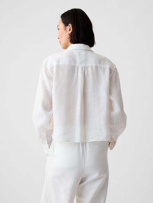 Organic Cotton Poplin Cropped Shirt Product Image