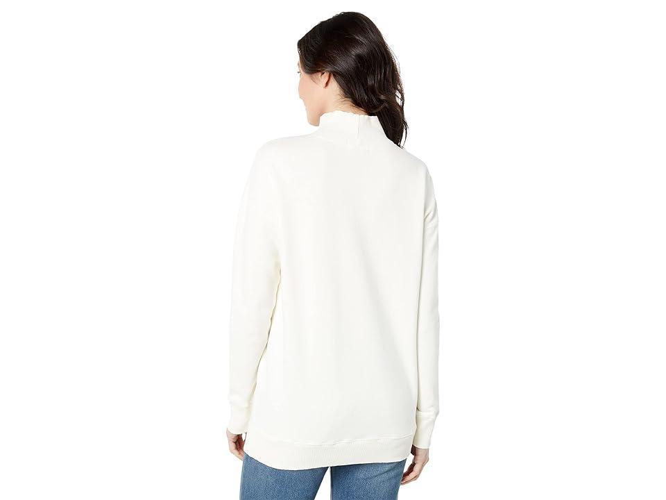 Mod-o-doc French Terry Long Sleeve Turtleneck Tunic (Ivory) Women's Clothing Product Image