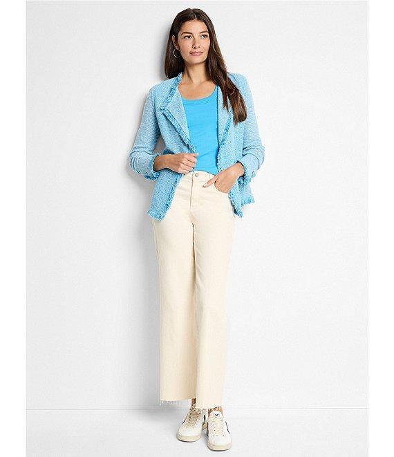 NIC + ZOE Fringe Mix Open Lapel Long Sleeve Jacket Product Image