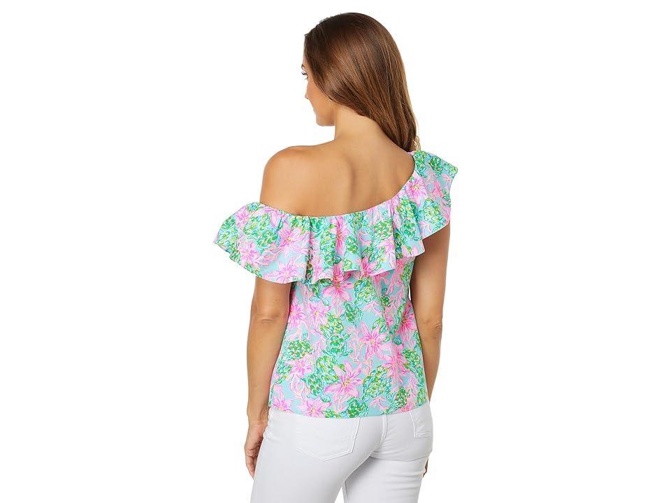Lilly Pulitzer Ivette 3/4 Sleeve Maxi Dress (Chocolate My Favorite Spot) Women's Clothing Product Image