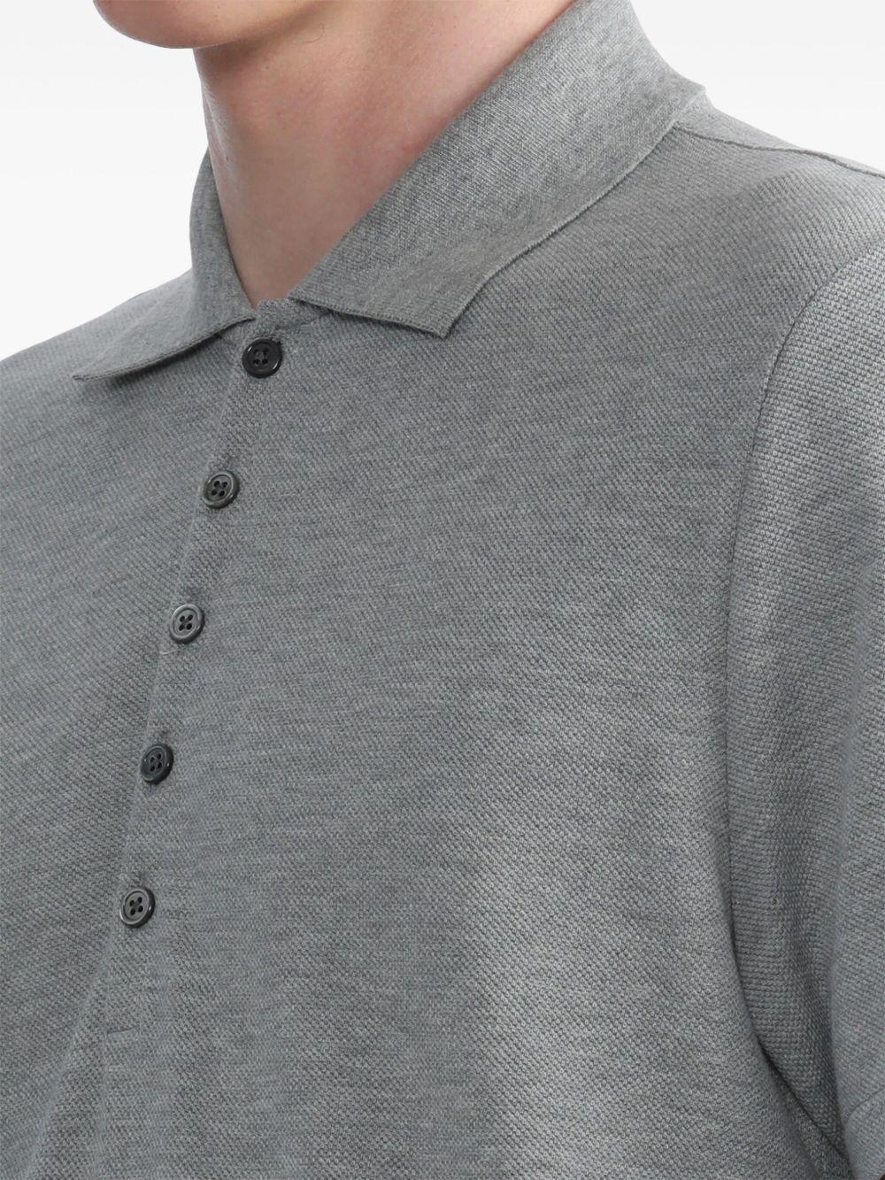 Center-Back Stripe Piqué polo top Product Image