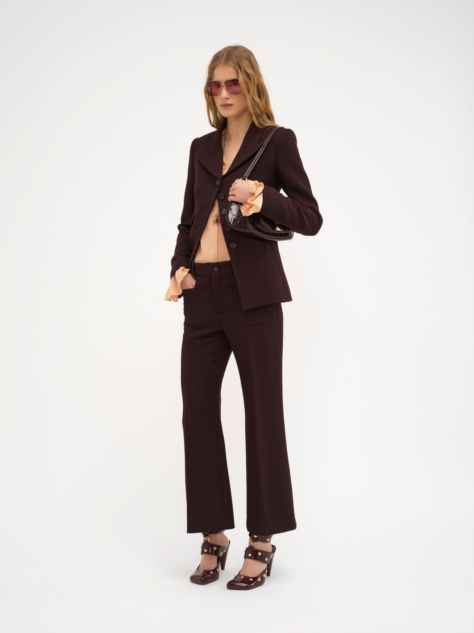 Fitted jacket in cavalry wool Product Image