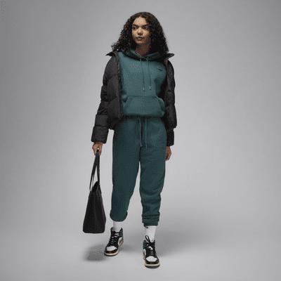 Women's Jordan Flight Fleece Satin-Lined Pullover Hoodie Product Image